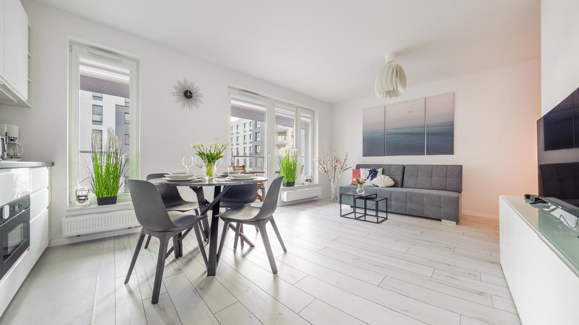 Apartamenty Sun & Snow Przystan Letnica Gdańsk Kültér fotó